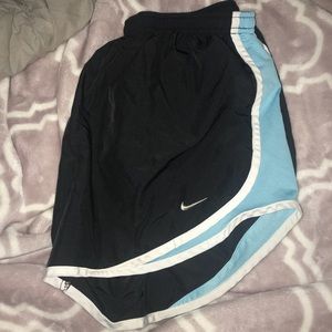 black & blue nike shorts